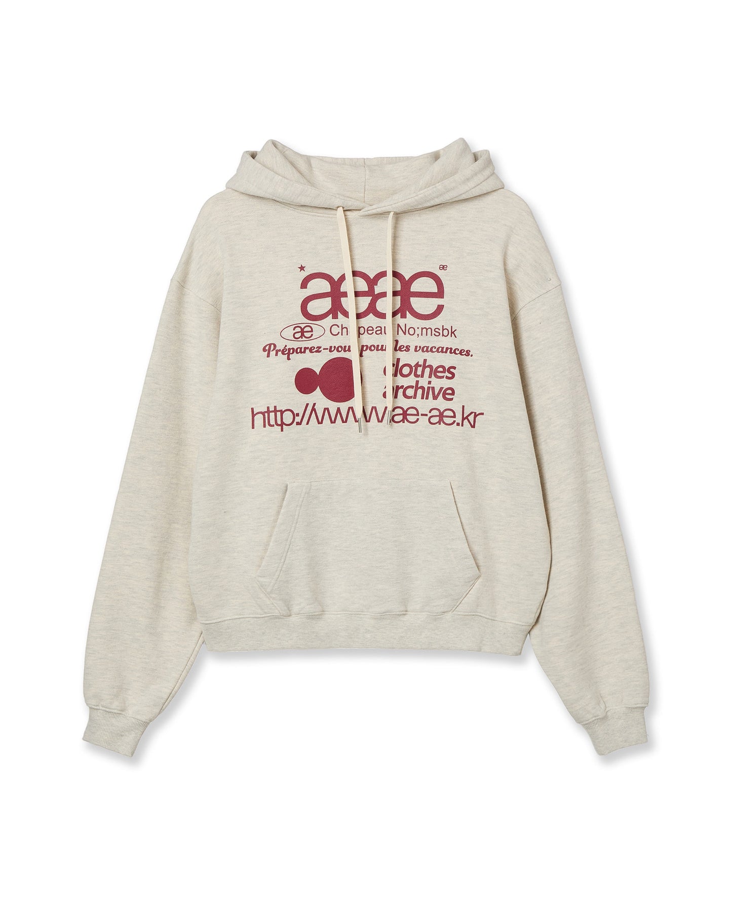 WEB LOGO LOOSED HOODIE