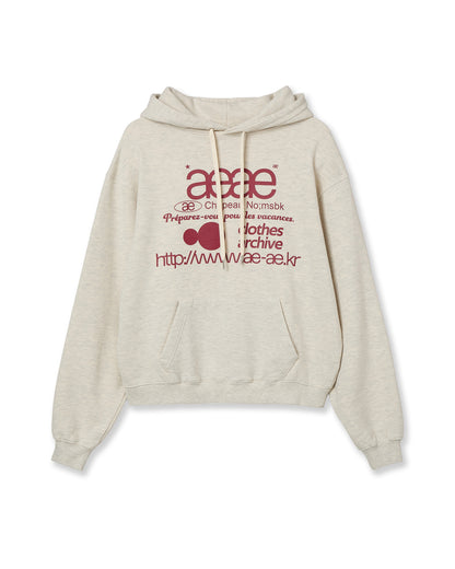 WEB LOGO LOOSED HOODIE