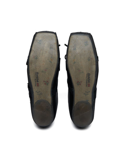 BANDING BALLET FLATS-BLACK