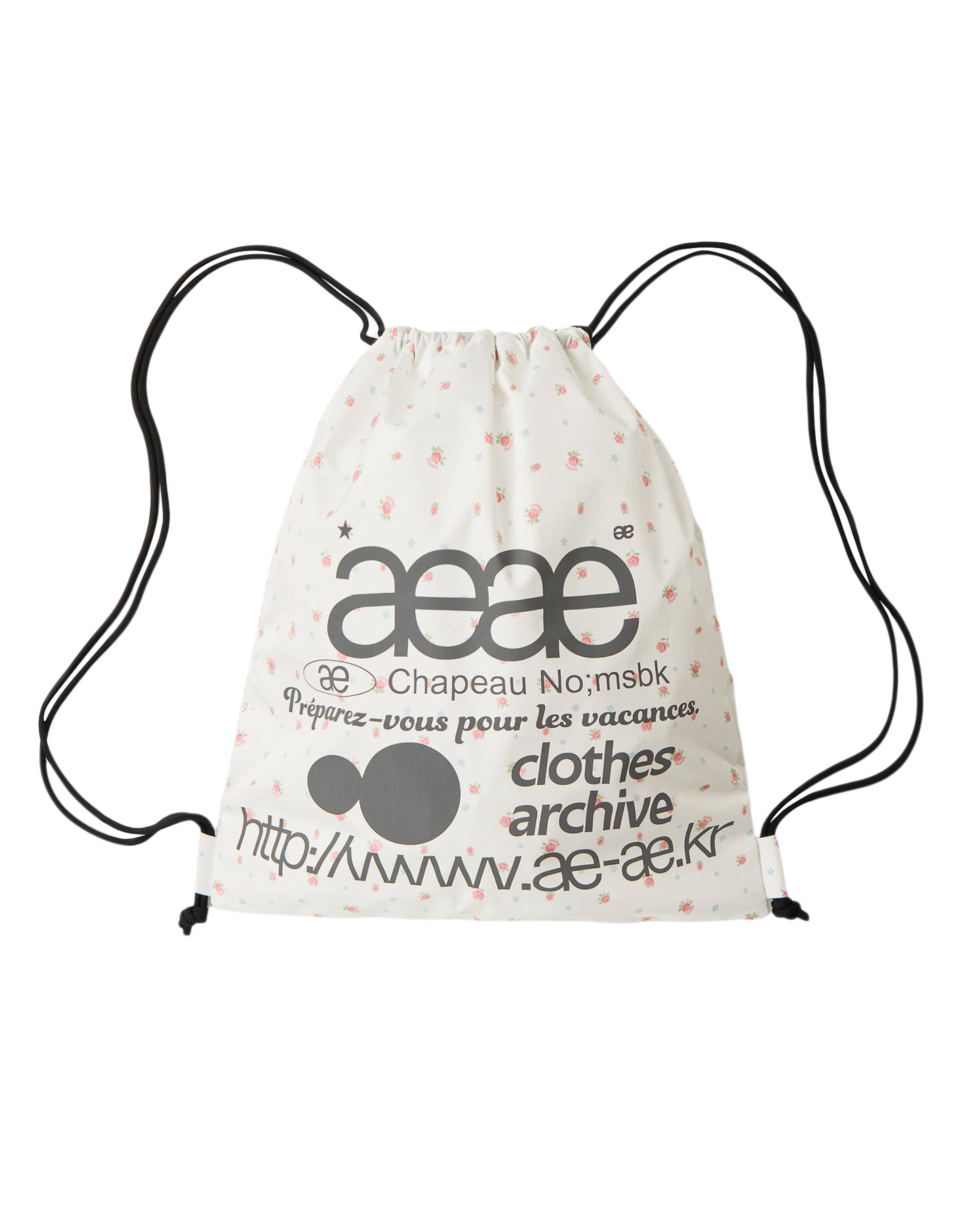 WEB LOGO FLOWER GYM SACK