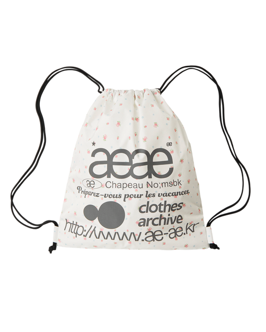 WEB LOGO FLOWER GYM SACK