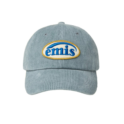 CORDUROY WAPPEN BALL CAP (RENEWAL)-ASH BLUE