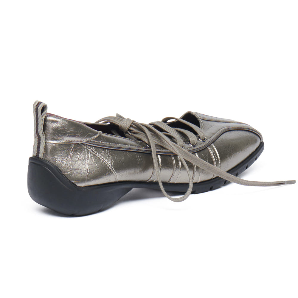 BLISS LACEUP SNEAKERS V2-DARK SILVER
