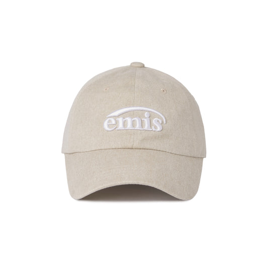 NEW LOGO PIGMENT BALL CAP-BEIGE