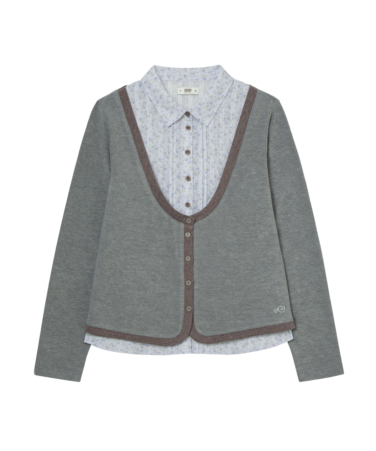 SHIRTS LAYERED CARDIGAN
