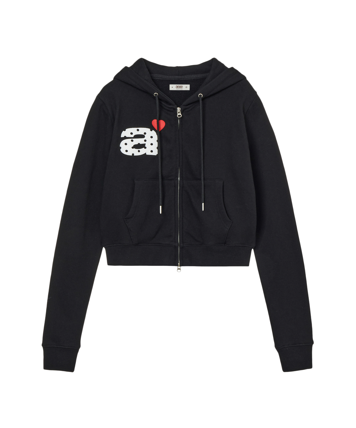 DOT SMALL LETTER CROP HOOD ZIP UP