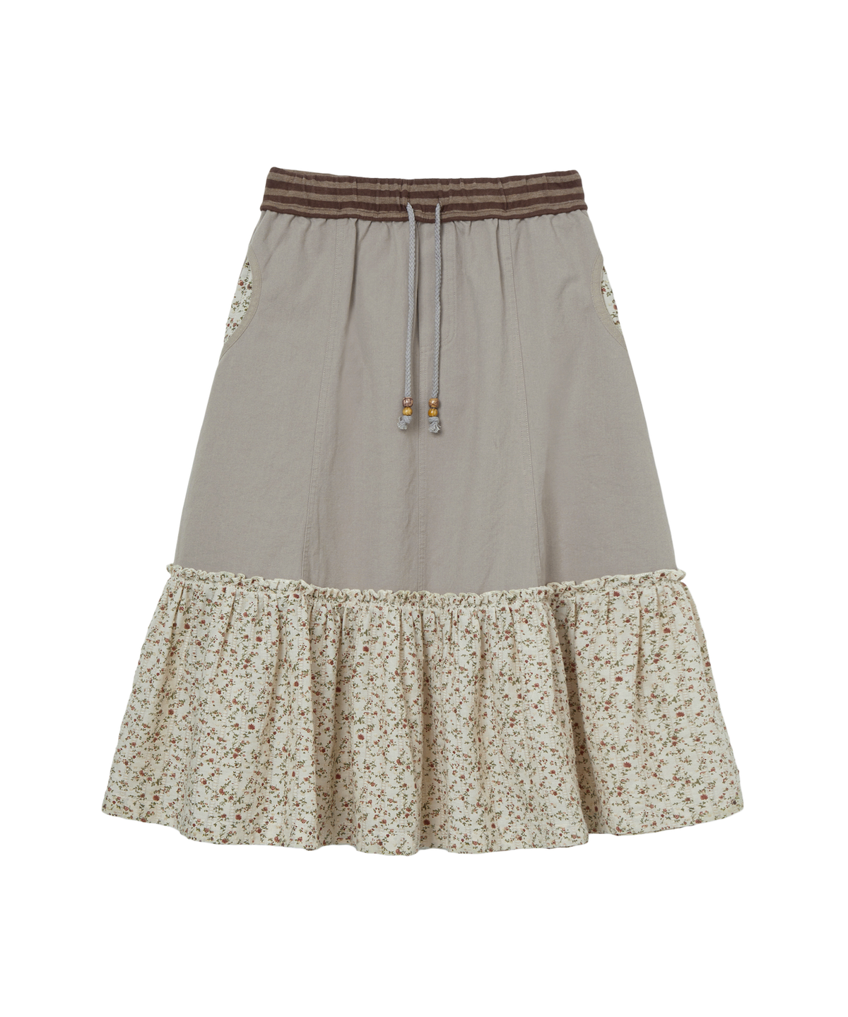 FLOWER BLOCK SKIRT