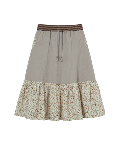 FLOWER BLOCK SKIRT