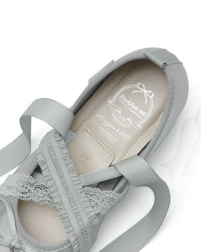 BANDING BALLET FLATS-GREY