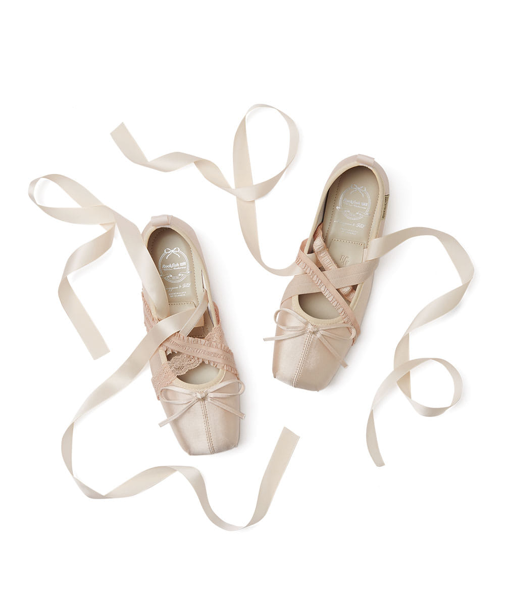 BANDING BALLET FLATS-PINK