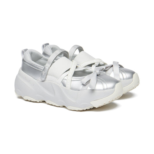 PUFFIN RIBBON BANDING SNEAKERS-SILVER