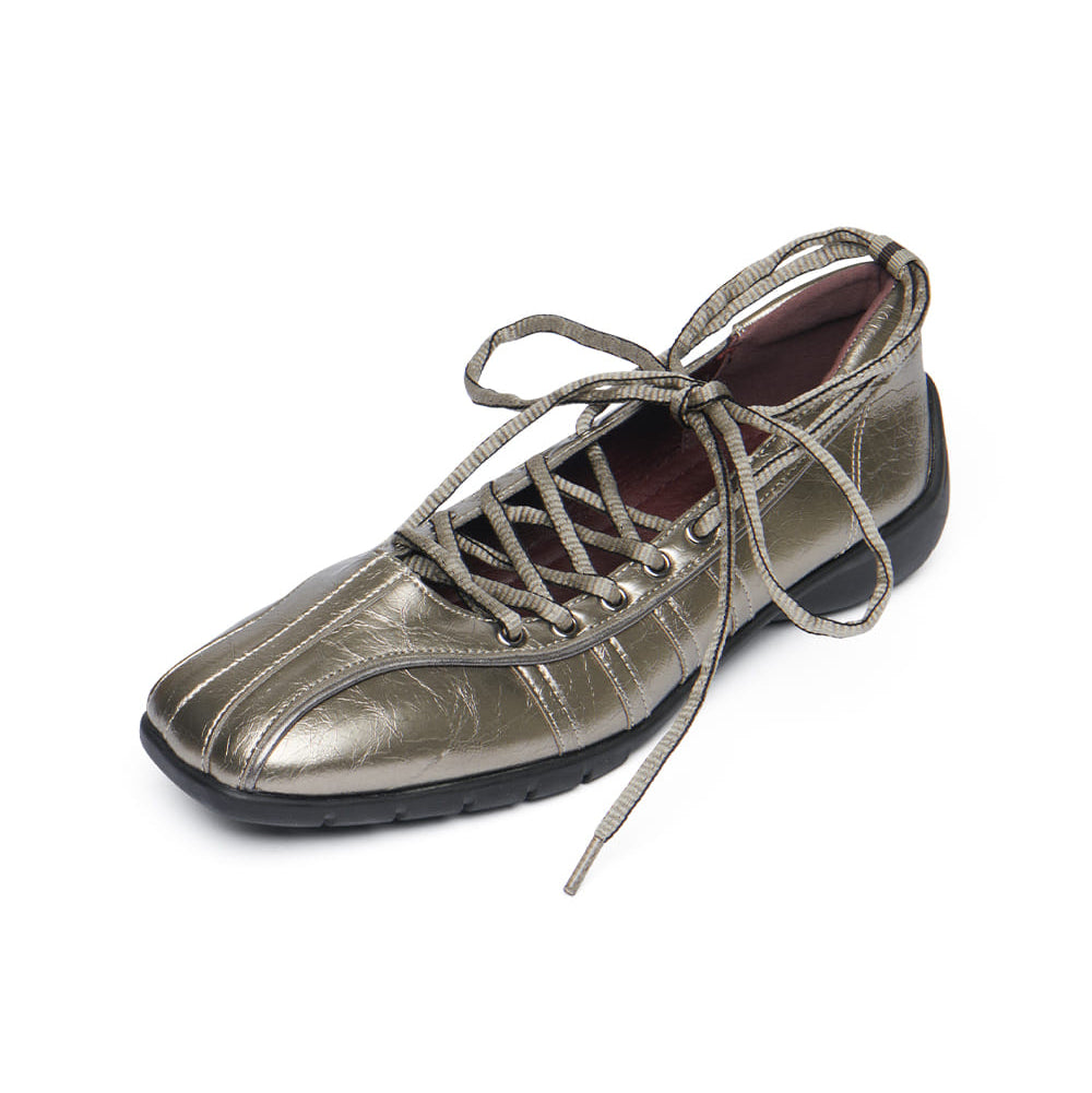 BLISS LACEUP SNEAKERS V2-DARK SILVER