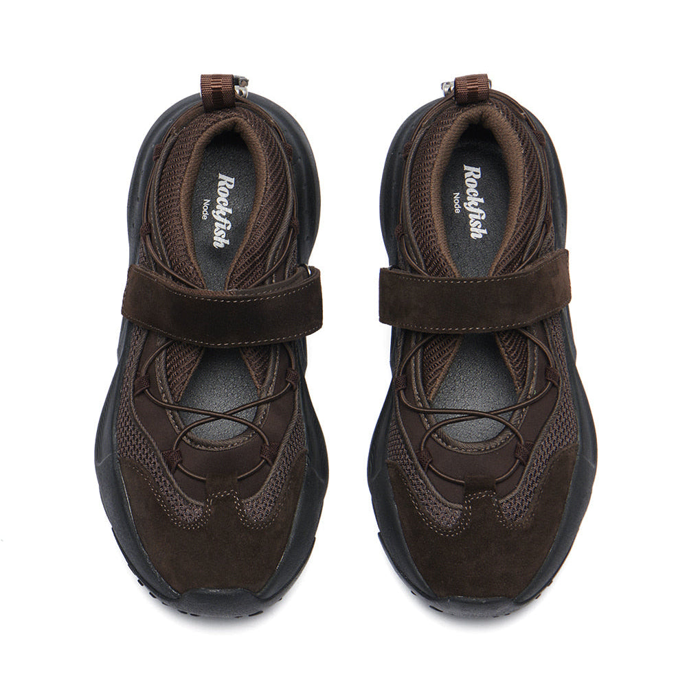 BRYN VELCRO SNEAKERS V2-CHOCOLATE