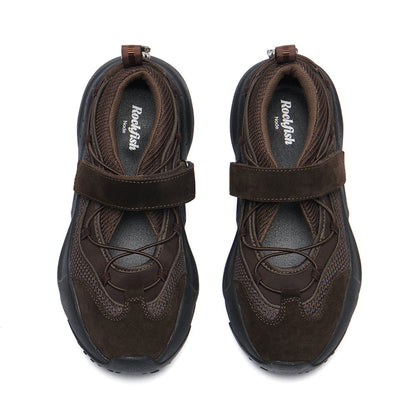 BRYN VELCRO SNEAKERS V2-CHOCOLATE