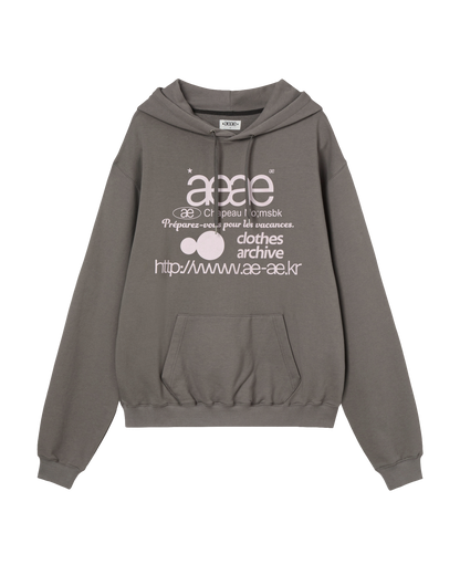 WEB LOGO LOOSED HOODIE