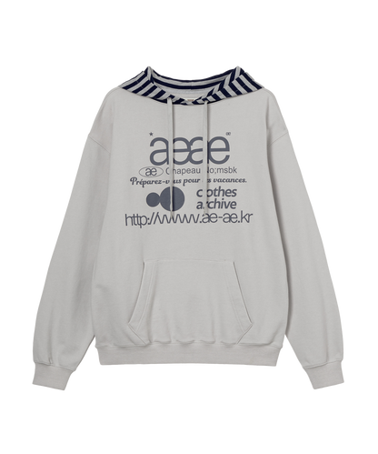 WEB LOGO LOOSED HOODIE