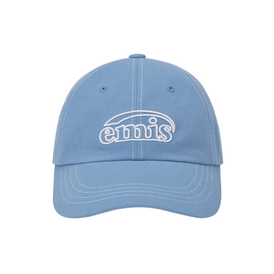 WHITE STITCH BALL CAP-SKY BLUE