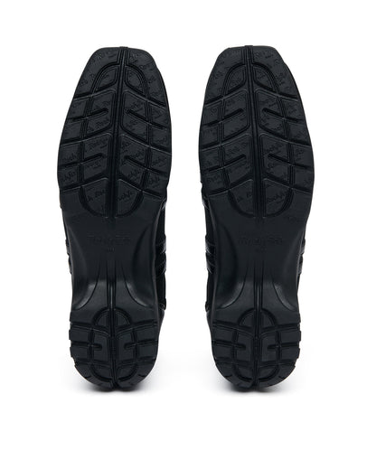 BLISS HEEL STRING SNEAKERS-BLACK