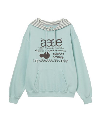 WEB LOGO LOOSED HOODIE