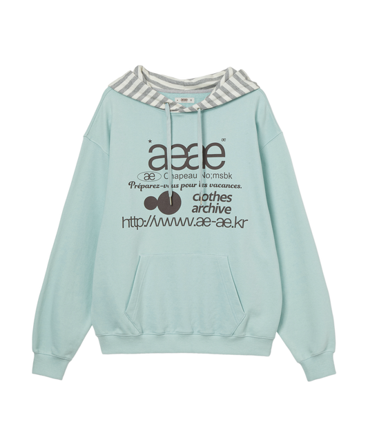 WEB LOGO LOOSED HOODIE