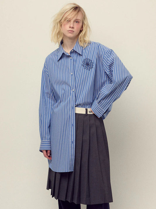 COTTON OVERSIZED SHIRT STRIPE