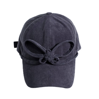 CORDUROY BUTTERFLY KNOT CAP