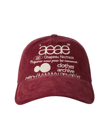 WEB LOGO CORDUROY CAP