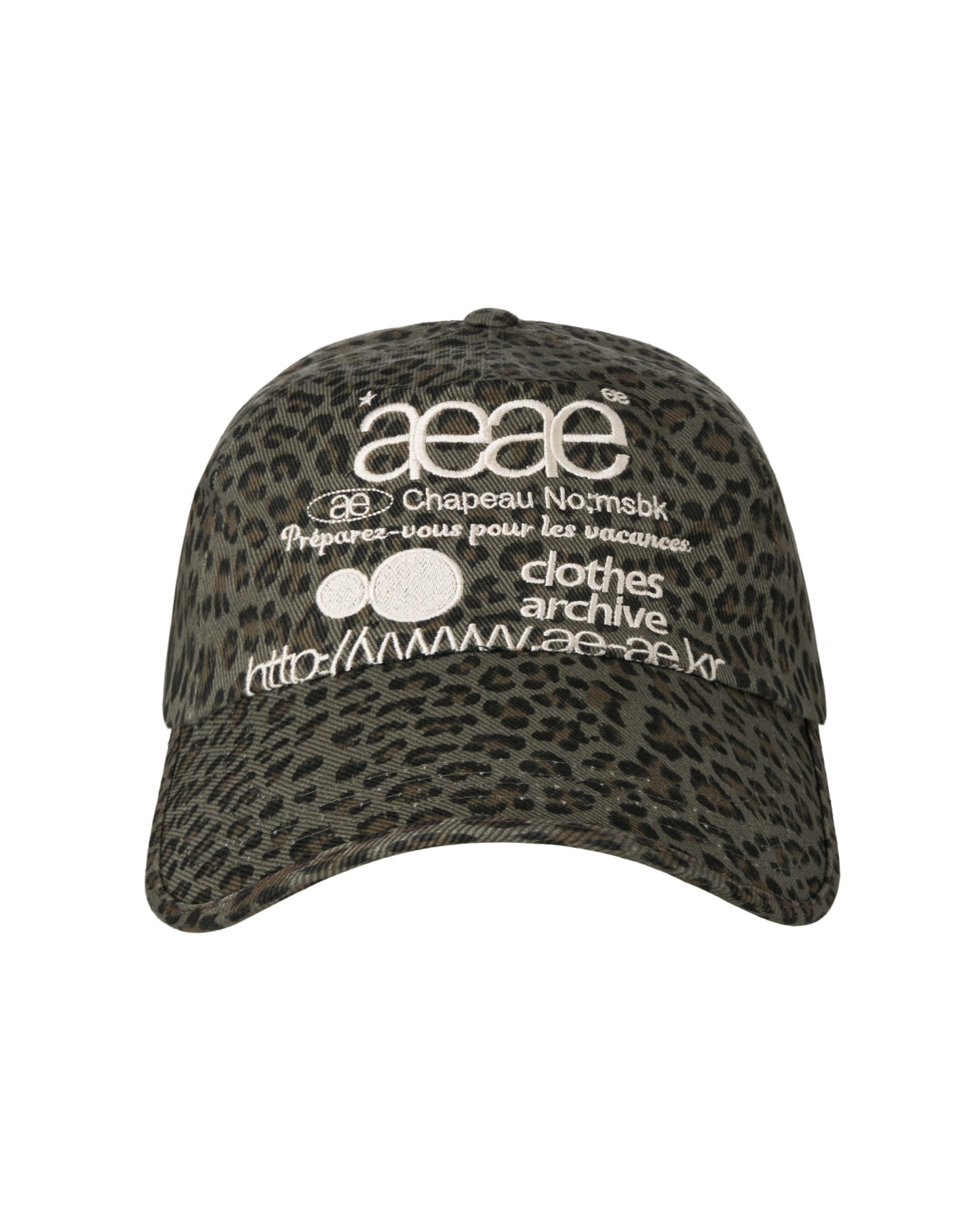 WEB LOGO LEOPARD CAP