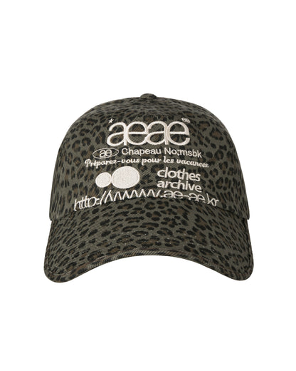 WEB LOGO LEOPARD CAP