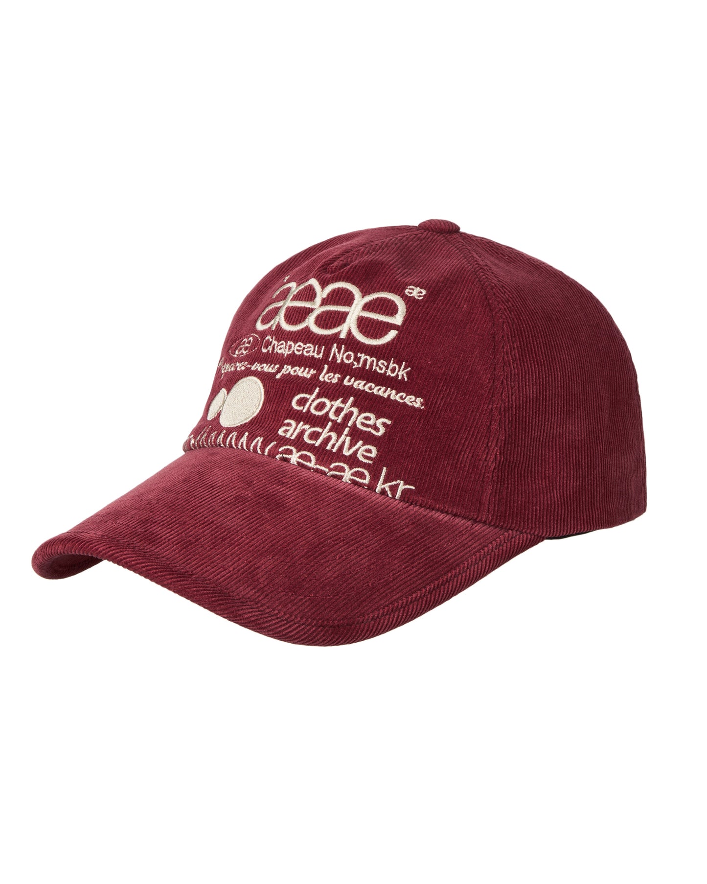 WEB LOGO CORDUROY CAP