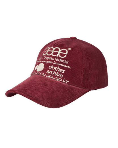 WEB LOGO CORDUROY CAP