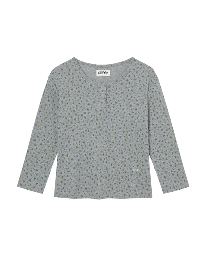 FLOWER HENLEY NECK TEE