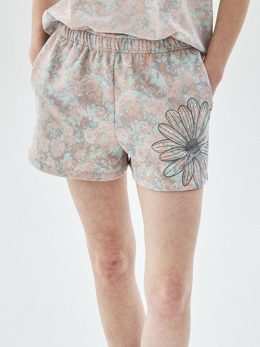 SWEAT SHORTS FLEUR FLOWER