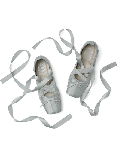 BANDING BALLET FLATS-GREY