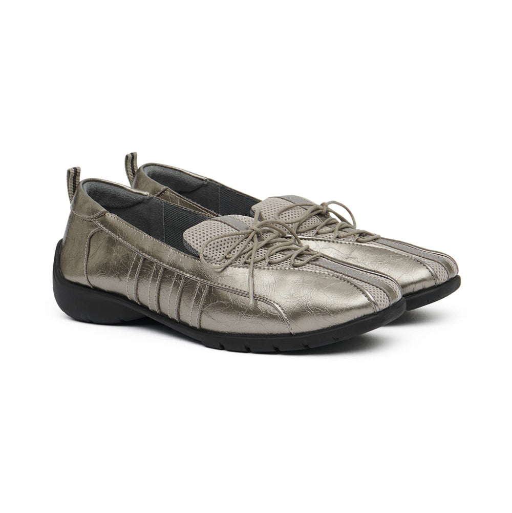 BLISS SLIP-ON SNEAKERS-DARK SILVER