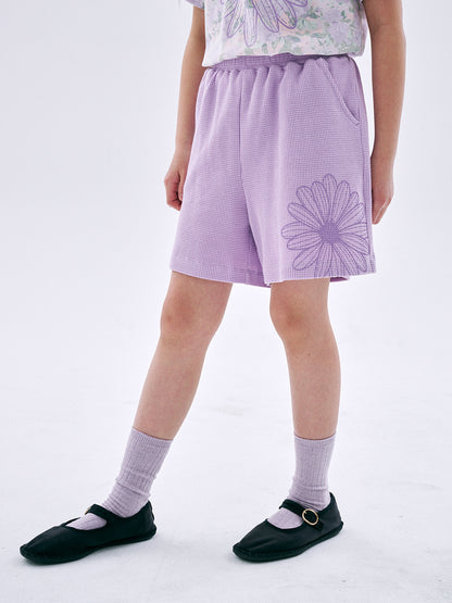 KIDS WAFFLE SHORTS