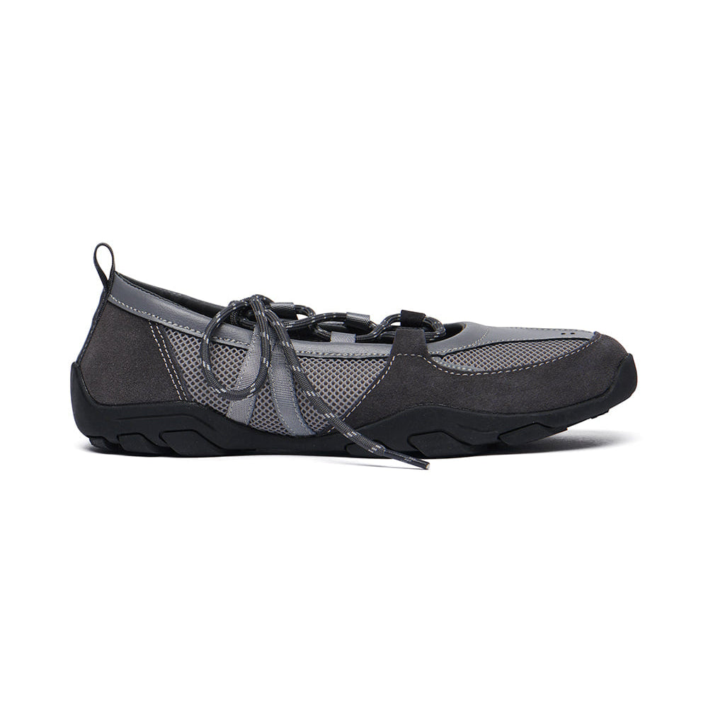NICOLE WEAVING LACEUP SNEAKERS-GREY