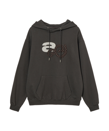 APPLIQUE FLOWER LOGO HOODIE