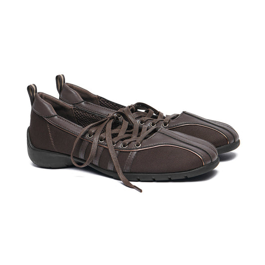 BLISS LACEUP SNEAKERS-CHOCO