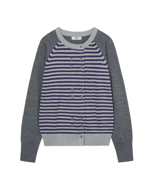 STRIPE BLOCK CARDIGAN