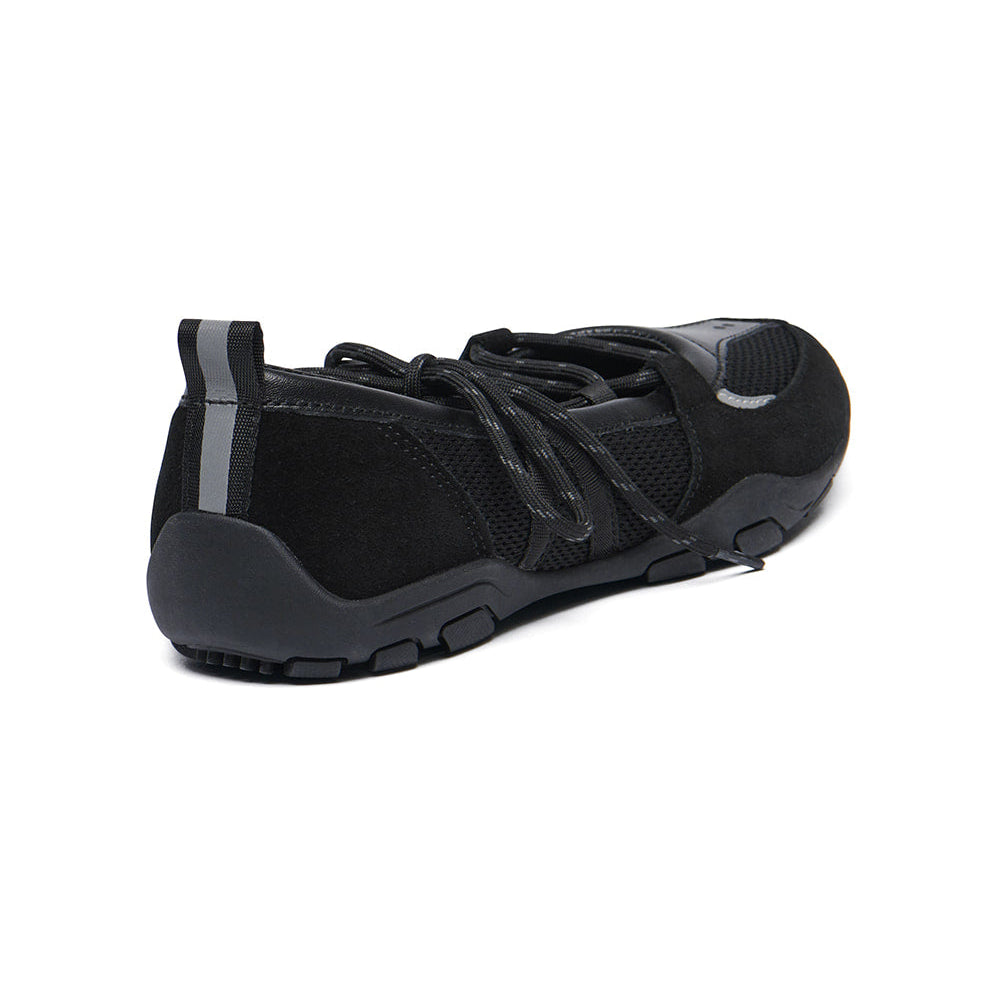 NICOLE WEAVING LACEUP SNEAKERS-BLACK