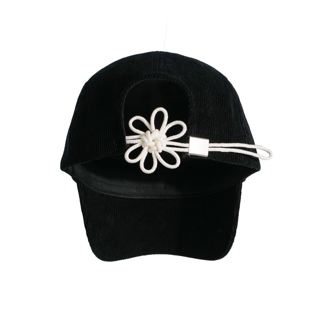 CORDUROY LOGO FLOWER CAP