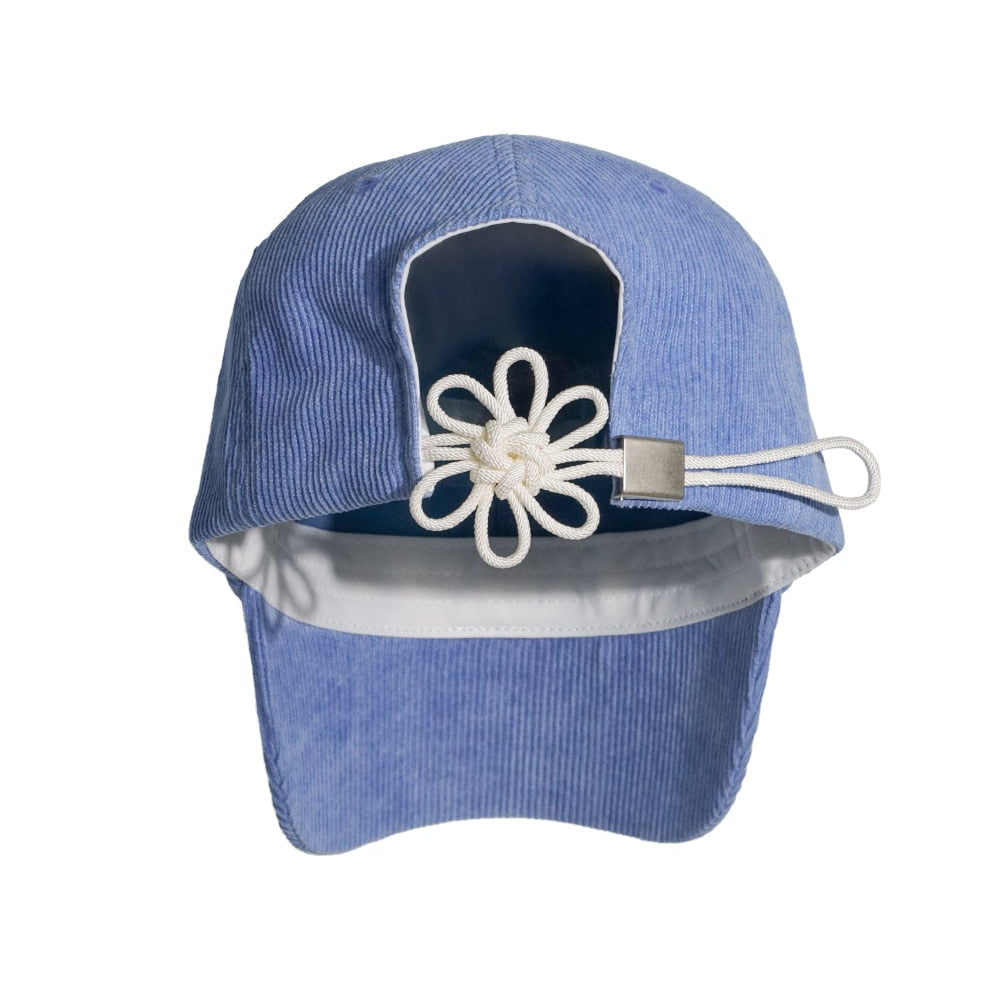 CORDUROY LOGO FLOWER CAP