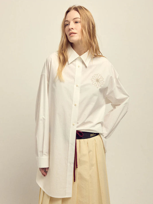 COTTON OVERSIZED POPLIN SHIRT