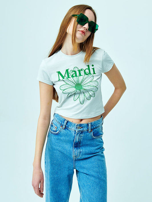 CROPPED TSHIRT FLOWERMARDI