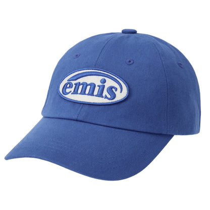 TONE ON TONE WAPPEN BALL CAP-BLUE