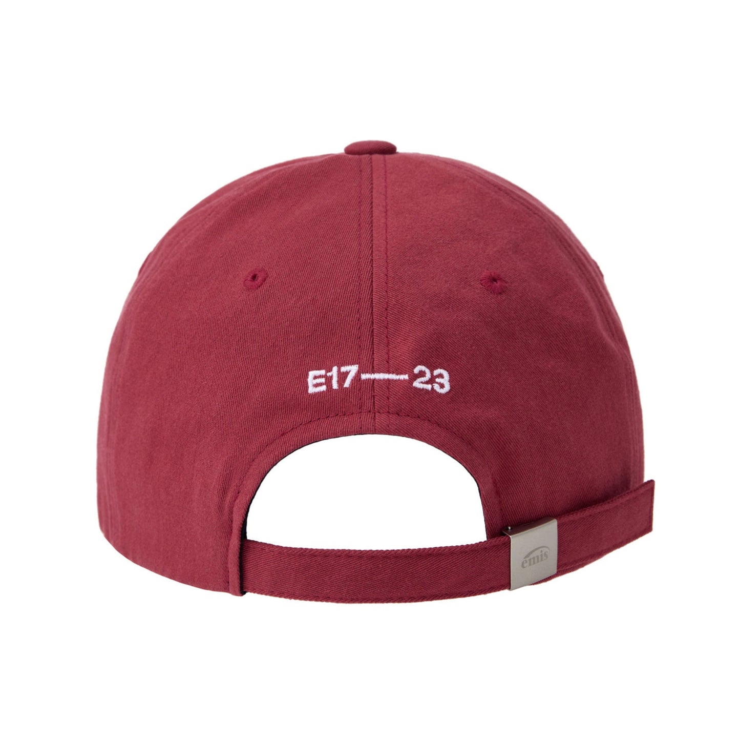 TONE ON TONE WAPPEN BALL CAP-RED