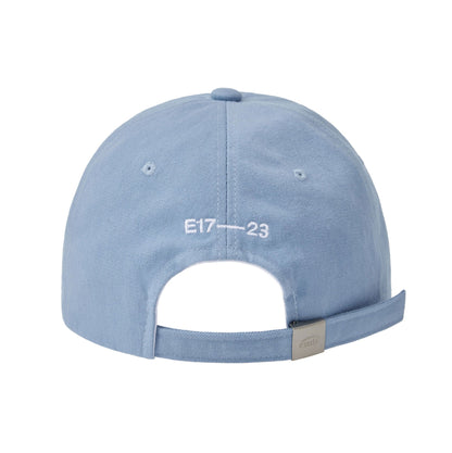 TONE ON TONE WAPPEN BALL CAP-SKY BLUE