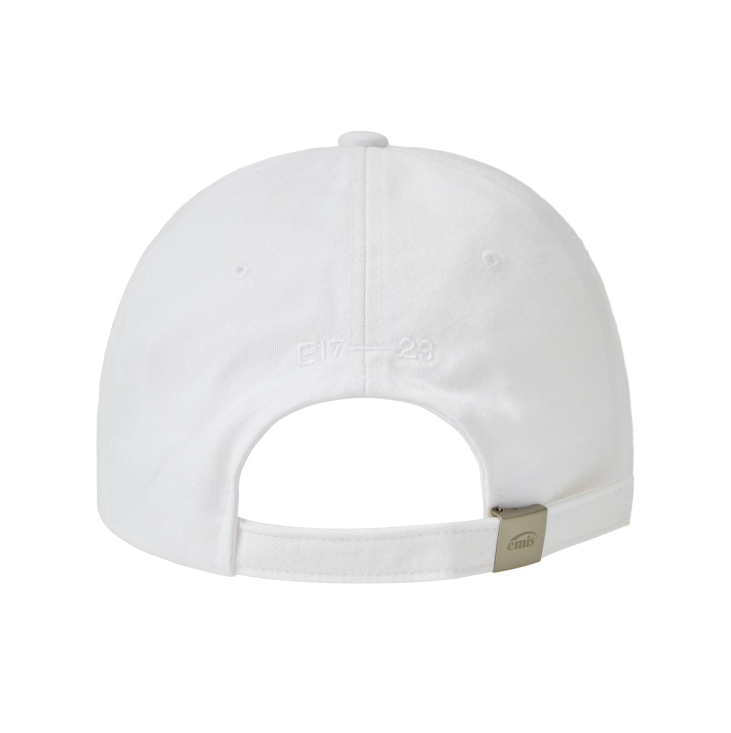 TONE ON TONE WAPPEN BALL CAP-WHITE