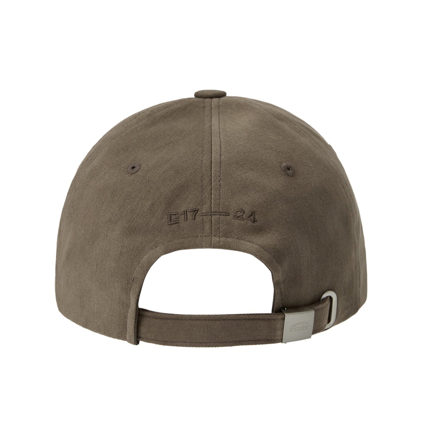 COTTON BRUSHED BALL CAP-BROWN